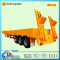 Tri-Axle Lowbed Cargo Semi Truck Trailer with Side Wall and Container Lock (three function trailer)